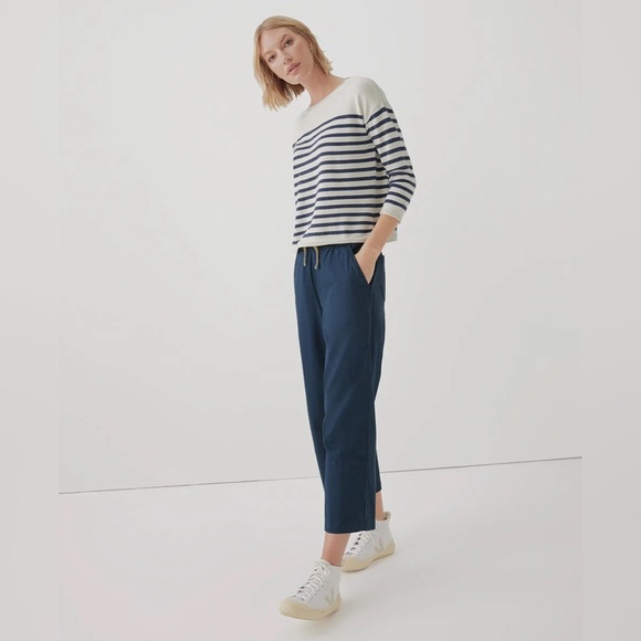 Pact | Women's French Navy Daily Twill Pants - Picture 5 of 5